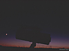 © A. Boos; Teleskop in der Dämmerung: Am 25.05.2001 um 19:56 UT, Sicht 2, 35 mm Objektiv, Belichtungszeit 2 s, Aufnahmeort: bei Lichtenau, Film: Kodak E 200