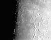 © S. Bergthal; Mond, Schiefspiegler 150/3000 bei 3000 bzw. 6000 mm Brennweite auf Agfa CT 100.