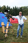 © N. Kloth; 8. IHT-Reinsehlen vom 26. - 28. September 2008: Egal wo, ich muß Oliver immer mit seinem Teleskop fotografieren.
